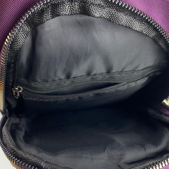 Purple Crossbody Sling Bag 5 Pockets by Jingpin Creations Cloth Purse - Picture 6 of 11